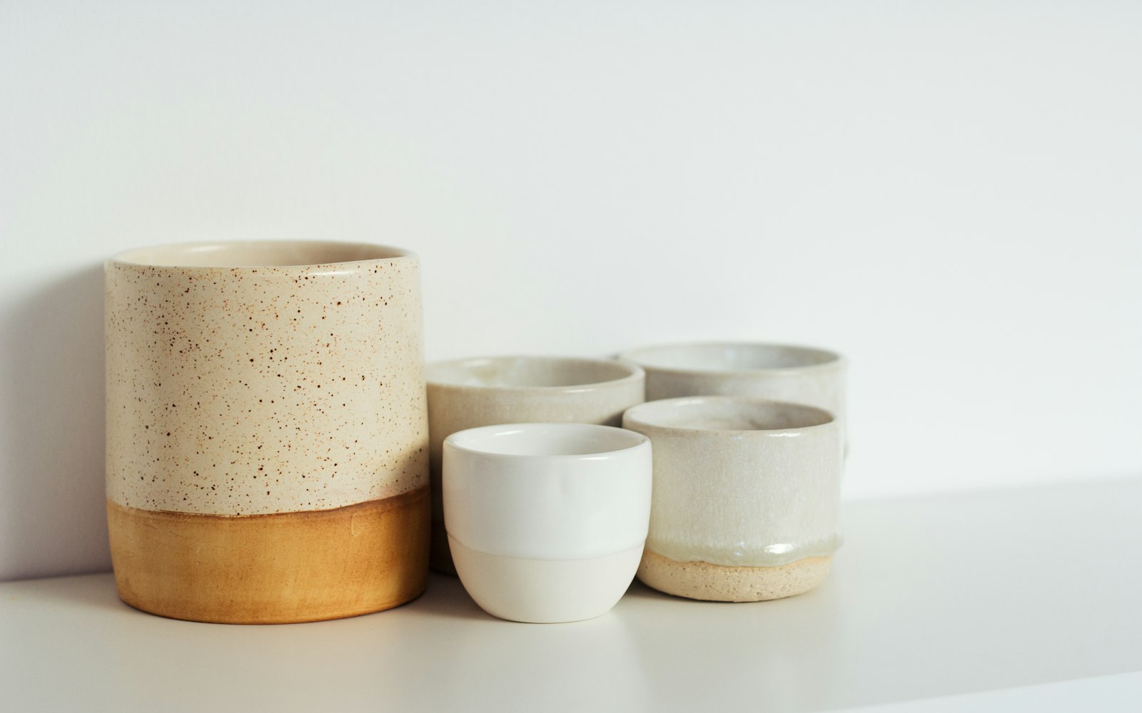 Handmade matcha cups by Wabi Studio